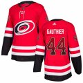 Carolina Hurricanes #44 Julien Gauthier Authentic Red Drift Fashion NHL Jersey
