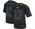 Los Angeles Chargers #17 Philip Rivers Elite Lights Out Black Football Jersey
