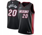 Miami Heat #20 Justise Winslow Swingman Black Road Basketball Jersey - Icon Edition