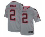 Atlanta Falcons #2 Matt Ryan Lights Out Grey Football Jersey
