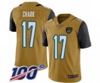 Jacksonville Jaguars #17 DJ Chark Limited Gold Rush Vapor Untouchable 100th Season Football Jersey