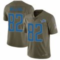Detroit Lions #82 Luke Willson Limited Olive 2017 Salute to Service NFL Jersey