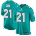 Miami Dolphins #21 Frank Gore Game Aqua Green Team Color NFL Jersey