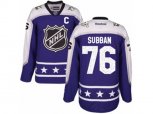 Nashville Predators #76 P.K Subban Authentic Purple Central Division 2017 All-Star NHL Jersey