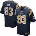Los Angeles Rams #93 Ndamukong Suh Game Navy Blue Team Color NFL Jersey