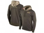 Men Kansas City Chiefs Nike Olive Salute to Service Sideline Therma Pullover Hoodie