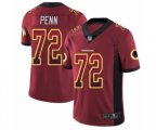 Washington Redskins #72 Donald Penn Limited Red Rush Drift Fashion Football Jersey