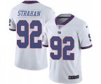 New York Giants #92 Michael Strahan Limited White Rush Vapor Untouchable Football Jersey