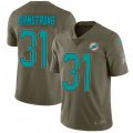 Miami Dolphins #31 Cornell Armstrong Olive Men's Stitched NFL Limited 2017 Salute To Service Jerse