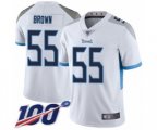Tennessee Titans #55 Jayon Brown White Vapor Untouchable Limited Player 100th Season Football Jersey