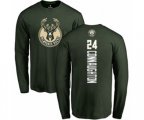 Milwaukee Bucks #24 Pat Connaughton Green Backer Long Sleeve T-Shirt