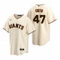 Nike San Francisco Giants #47 Johnny Cueto Cream Home Stitched Baseball Jersey