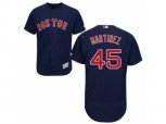 Boston Red Sox #45 Pedro Martinez Navy Blue Flexbase Authentic Collection MLB Jersey