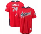 Los Angeles Dodgers #74 Kenley Jansen Game Red National League 2018 MLB All-Star MLB Jersey
