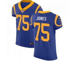 Los Angeles Rams #75 Deacon Jones Royal Blue Alternate Vapor Untouchable Elite Player Football Jersey