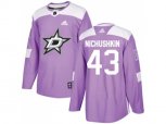 Dallas Stars #43 Valeri Nichushkin Purple Authentic Fights Cancer Stitched NHL Jersey
