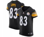 Pittsburgh Steelers #83 Louis Lipps Black Team Color Vapor Untouchable Elite Player Football Jersey