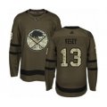 Buffalo Sabres #13 Jimmy Vesey Authentic Green Salute to Service Hockey Jersey