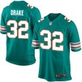 Miami Dolphins #32 Kenyan Drake Game Aqua Green Alternate NFL Jersey