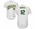 Oakland Athletics Sean Murphy White Home Flex Base Authentic Collection Baseball Player Jersey