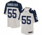 Dallas Cowboys #55 Leighton Vander Esch Limited White Throwback Alternate NFL Jersey