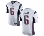 New England Patriots #6 Ryan Allen Game White Football Jersey