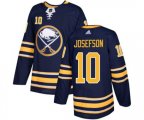 Adidas Buffalo Sabres #10 Jacob Josefson Authentic Navy Blue Home NHL Jersey