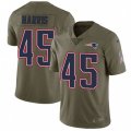 New England Patriots #45 David Harris Limited Olive 2017 Salute to Service NFL Jersey