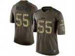 Jacksonville Jaguars #55 Lerentee McCray Limited Green Salute to Service NFL Jersey