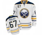 Reebok Buffalo Sabres #67 Benoit Pouliot Authentic White Away NHL Jersey