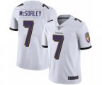 Baltimore Ravens #7 Trace McSorley White Vapor Untouchable Limited Player Football Jersey