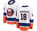 New York Islanders #18 Anthony Beauvillier Fanatics Branded White Away Breakaway NHL Jersey