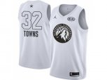 Minnesota Timberwolves #32 Karl-Anthony Towns White NBA Jordan Swingman 2018 All-Star Game Jersey
