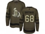 Adidas Ottawa Senators #68 Mike Hoffman Green Salute to Service Stitched NHL Jersey