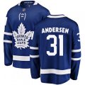 Toronto Maple Leafs #31 Frederik Andersen Fanatics Branded Royal Blue Home Breakaway NHL Jersey
