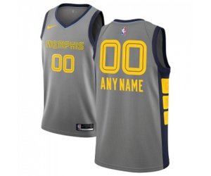 Memphis Grizzlies Customized Authentic Gray Basketball Jersey - City Edition