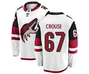 Arizona Coyotes #67 Lawson Crouse Fanatics Branded White Away Breakaway Hockey Jersey