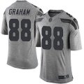 Seattle Seahawks #88 Jimmy Graham Limited Gray Gridiron NFL Jersey