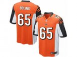 Cincinnati Bengals #65 Clint Boling Game Orange Alternate NFL Jersey
