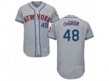 New York Mets #48 Jacob deGrom Grey Flexbase Authentic Collection MLB Jersey