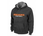 Chicago Bears Authentic font Pullover Hoodie D.Grey