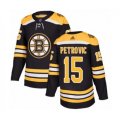 Boston Bruins #15 Alex Petrovic Authentic Black Home Hockey Jersey