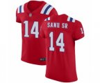 New England Patriots #14 Mohamed Sanu Sr Red Alternate Vapor Untouchable Elite Player Football Jersey
