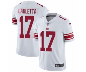 New York Giants #17 Kyle Lauletta White Vapor Untouchable Limited Player NFL Jersey