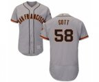 San Francisco Giants #58 Trevor Gott Grey Road Flex Base Authentic Collection Baseball Player Jersey
