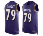 Baltimore Ravens #79 Ronnie Stanley Limited Purple Player Name & Number Tank Top Football Jersey