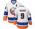 CCM New York Islanders #9 Clark Gillies Authentic White Throwback NHL Jersey