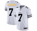 Pittsburgh Steelers #7 Ben Roethlisberger White Team Logo Fashion Limited Player Football Jersey
