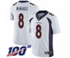 Denver Broncos #8 Brandon McManus White Vapor Untouchable Limited Player 100th Season Football Jersey