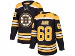 Adidas Boston Bruins #68 Jaromir Jagr Black Home Authentic Stitched NHL Jersey